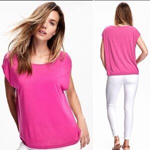 Old Navy Sueded Cap-Sleeve Cocoon Top